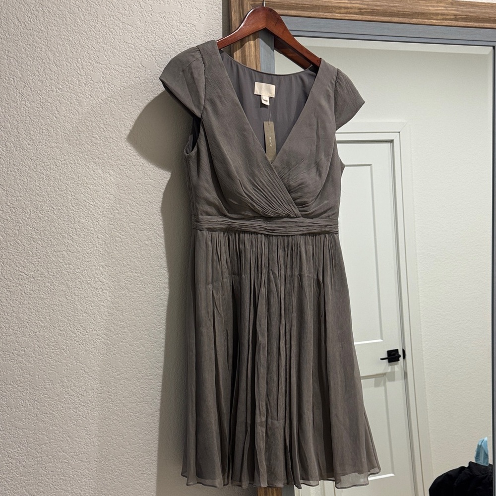 J. Crew Charcoal Midi Dress